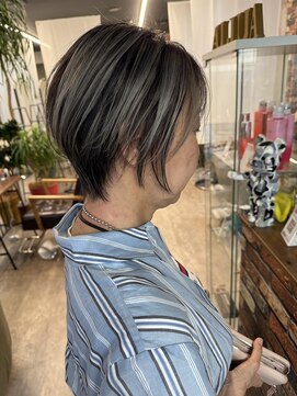 ルーナヘアー(LUNA hair) 『京都 山科 ルーナ』白髪ぼかし バレイヤージュ 草木真一郎