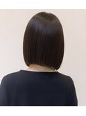 切りっぱなしボブ/タッセルボブ/前下がりボブ