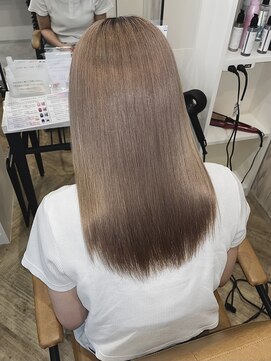 プラス ファースト ヘア(Plus 1st) ミルクティーベージュ×髪質改善メテオトリートメント