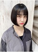 【monaco】黒髪/ベース顔さん対策/艶ボブ/広尾・恵比寿美容室