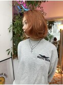 【AYANO】3 外国人風ボブ×オレンジブラウン