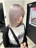 ホワイトグレージュ/パープルシルバー/ハイトーンカラー