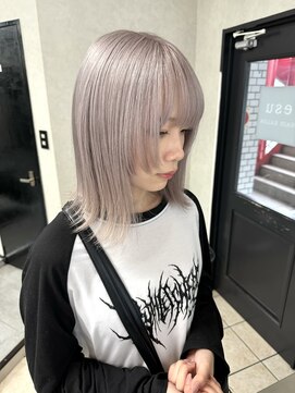 エス 天満店(esu) ホワイトグレージュ/パープルシルバー/ハイトーンカラー