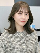 ケーツー あべのキューズモ－ル店(K-two)&nbsp;オリーブベージュ*透明感カラー*くびれヘア*ミディアムヘア