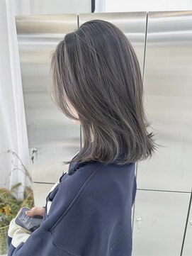 ユイマァル 岡山店(YUIMARL) レイヤーカット20代ハイライト顔まわりレイヤーグレージュカラー