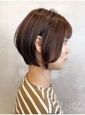 調布ショートボブ切りっぱなしボブミニボブショートヘアレイヤー