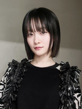 アイティーバイアルバム 下北沢店(IT by ALBUM) 暗めカラーミディアムボブ韓国ヘア顔周りレイヤー_F30505