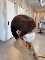 グランデュール 東静岡池田店(GRANDEUR)&nbsp;東静岡ショートボブくびれショートイルミナカラー顔周りレイヤー