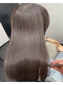 セミロング　ショコラカラー　髪質改善　赤坂見附