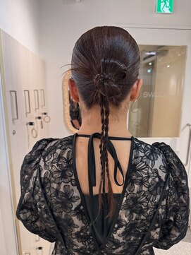 ローウェ 京都四条河原町(Louwe) カチモリヘア/カチモリ/四条河原町/お呼ばれヘア/結婚式アレンジ