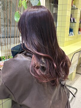 ラベンダーブラウンカラー×巻き髪《西宮北口》