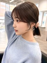 ロイオブジゼル(roi of GiseL)&nbsp;小顔 顔周りカット 前髪 オリーブグレー 透明感カラー 10代20代