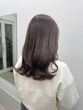 アニー 松戸(ANNI) ホワイトグレージュ/ミニウルフ/デジタルパーマ/チェリーブラウ