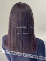 サラジュ 仁川店(SARAJU)&nbsp;【カラー特化】今田担当 ブリーチ履歴髪カラー×プラムブラウン