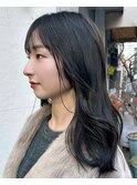 大人可愛い◎シースルーバングの艶髪ロング