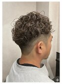 MEN’S HAIR/サーフカール/刈り上げセンターパート/千葉駅