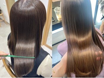 ミラ(mira)の写真/【飯田市】韓国式髪質改善トリートメントで痛んだ髪もあなた史上最高の美髪へ。ずっと触っていたい質感♪
