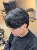 ブルニール 心斎橋(BLEUNIR) 新社会人ヘア 会社OK 直毛パーマ フェザーショート 毛流れ