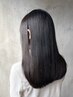【自然な柔らかさ】ダメージレス処方・大人のコスメ縮毛矯正＋カット18000