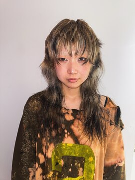 クク 渋谷(QUQU) ウルフ　レイヤー　デザインカラー