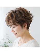 ヘアアンドメイク アース 入間店(HAIR&MAKE EARTH) 大人ショートレイヤー×ナチュラルカラー