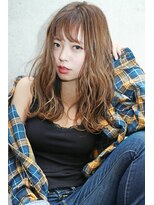 ラフィス ヘアー クラン 広島本通店(La fith hair clan)&nbsp;【La fith】 シースルーバング×ゆるウェーブ