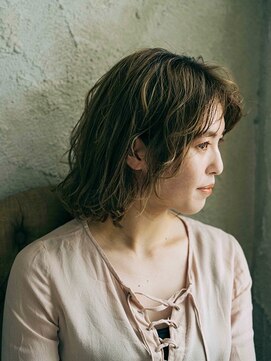 プロデュース 相模原店(Produce) ヌーディーカラー☆色っぽふんわりミディ♪重軽ウェーブ