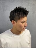 ツーブロックアップバング