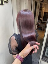 ☆スタイル☆　LIBERTEセミロング×カシスレッド