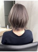 【GEEKS渋谷】ネオウルフ/プラチナグレージュ/こなれヘア/透明感
