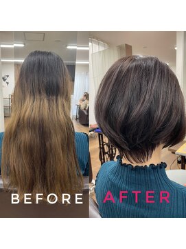 トリント 蘇我(TRINT) バッサリメリハリショートボブ