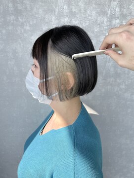 ジェコ(gecko) ミニボブ×インナーカラー