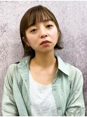 【長谷川】耳かけ外はねミニボブ