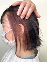 エルベ 千波店(elve) インナーカラー×ピンクベージュ