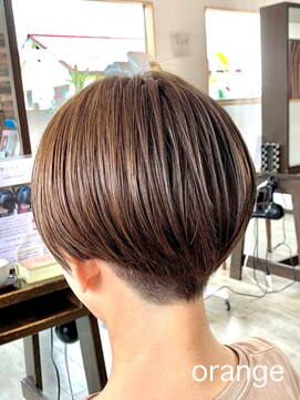 オレンジ(orange) 【orange大分賀来】ツーブロックマッシュオリーブアッシュカラー