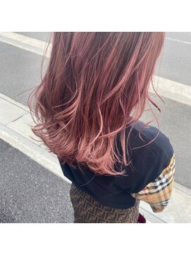 ヘアメイクアース 八潮店(HAIR & MAKE EARTH) 艶感ピンクカラー