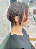 大人かわいい◎丸みショート