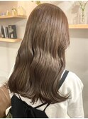 ミルクティーベージュダブルカラーケアブリーチインナーカラー