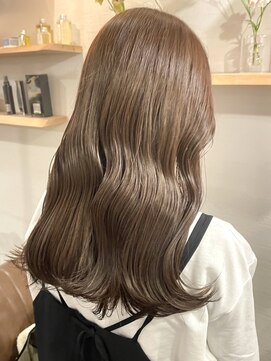 ミルヘアデザイン(mil hair design) ミルクティーベージュダブルカラーケアブリーチインナーカラー