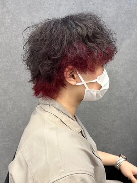 アイトーキョー 渋谷(AI TOKYO) ダブルカラーブリーチハイライトマッシュウルフ[渋谷駅]