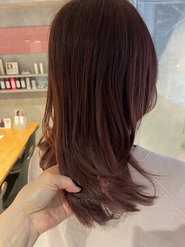 アイディール 心斎橋店(:ideal) 【白髪染めに見えない白髪染め】ピンクブラウン♪