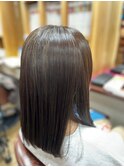 似合わせカットアースカラーセミロング
