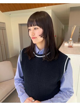 ローレンアオ(LOREN AO) ミルクティベージュオリーブダブルカラーラベンダー