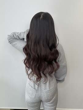 ビセ(VISE) ★レッドブラウンのエクステでナチュラルグラデーション