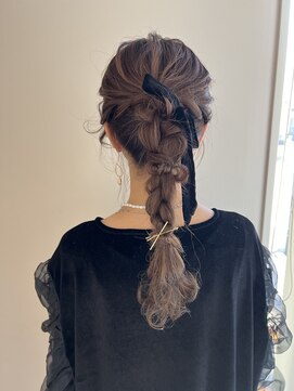 ケンジ 平塚ラスカ店(KENJE) 編みおろし/平塚ヘアセット/パーティーアレンジ