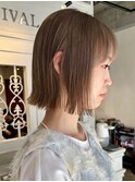 SOGAME109 大人/小顔/ショートボブ/くすみベージュ/ボブ