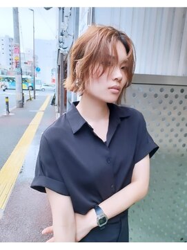 パープル(purple) 切りっぱなしベージュ