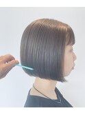 くすみマットカラーなボブ