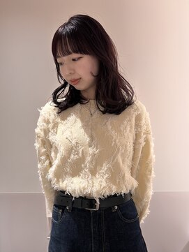 マイル 渋谷(mile) ブリーチなしカシスカラー