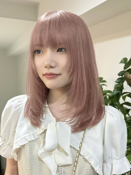 サンク 原宿 表参道(cinq) ダブルカラーミルクティーベージュピンクラベンダーベージュ20代